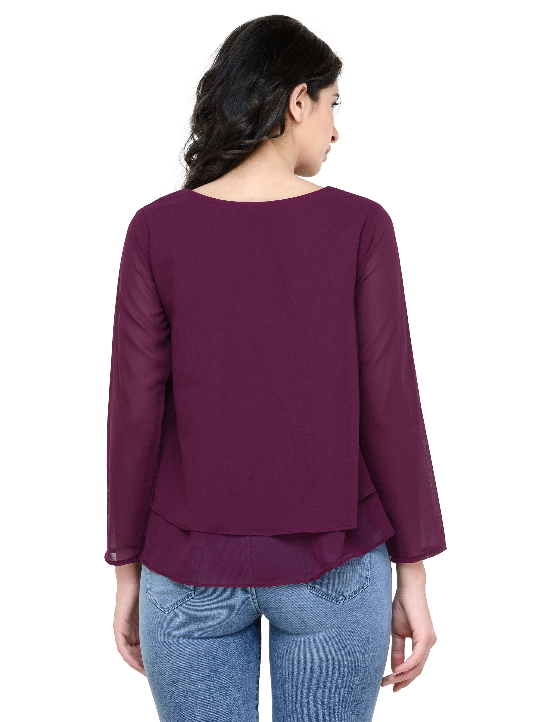 PURPLE REGULAR LAYERED TOP